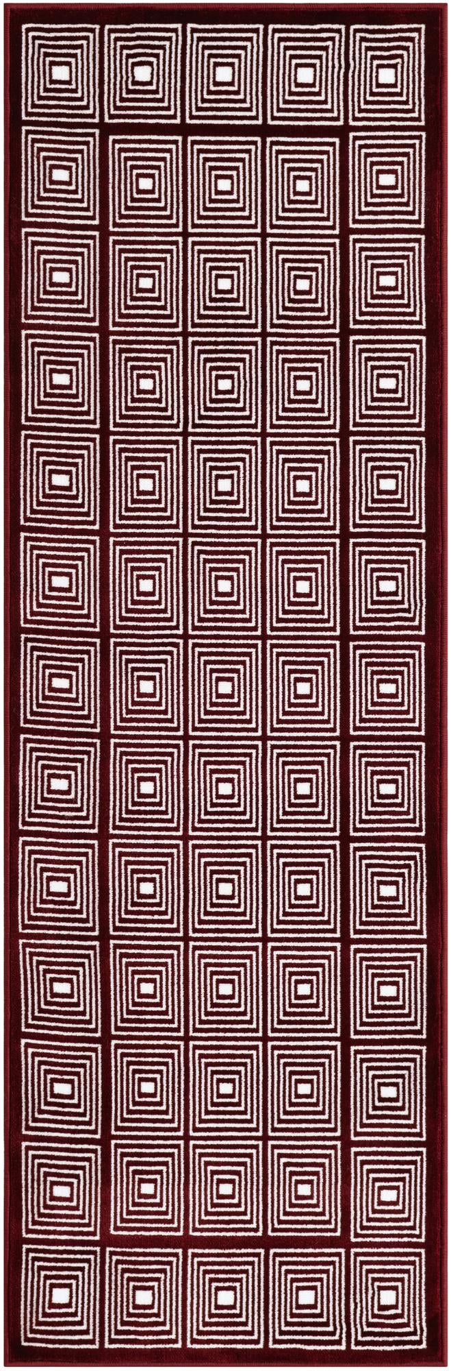 Aravalli Collection Area Rug -  Jaipur Runner Burgundy  lifestyle 160