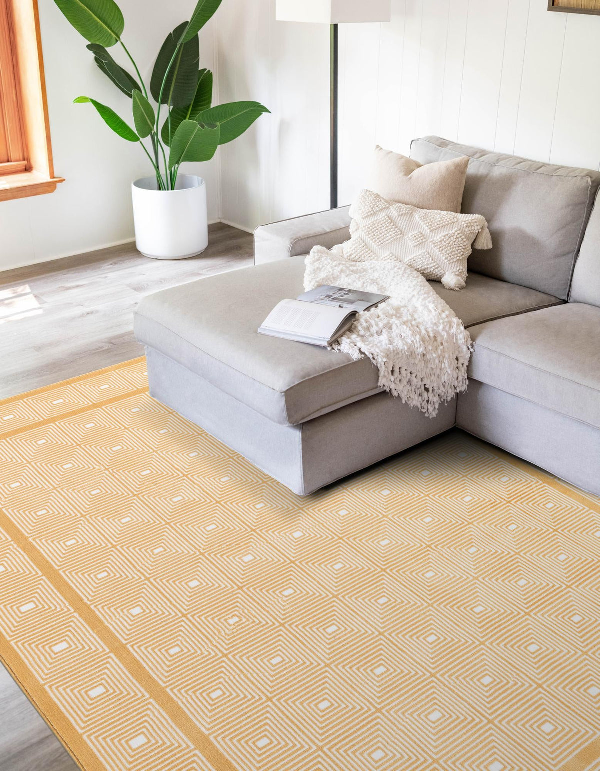 Aravalli Collection Area Rug -  Jaipur Rectangle Yellow  lifestyle 15