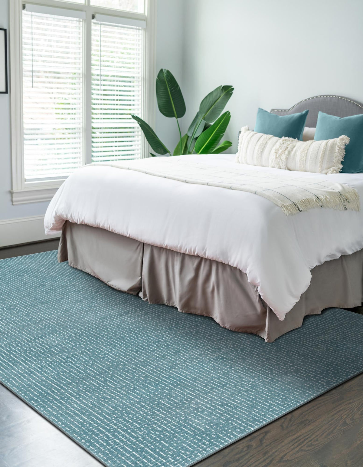Aravalli Collection Area Rug -  Jaisalmer Rectangle Aegean Blue  lifestyle 28