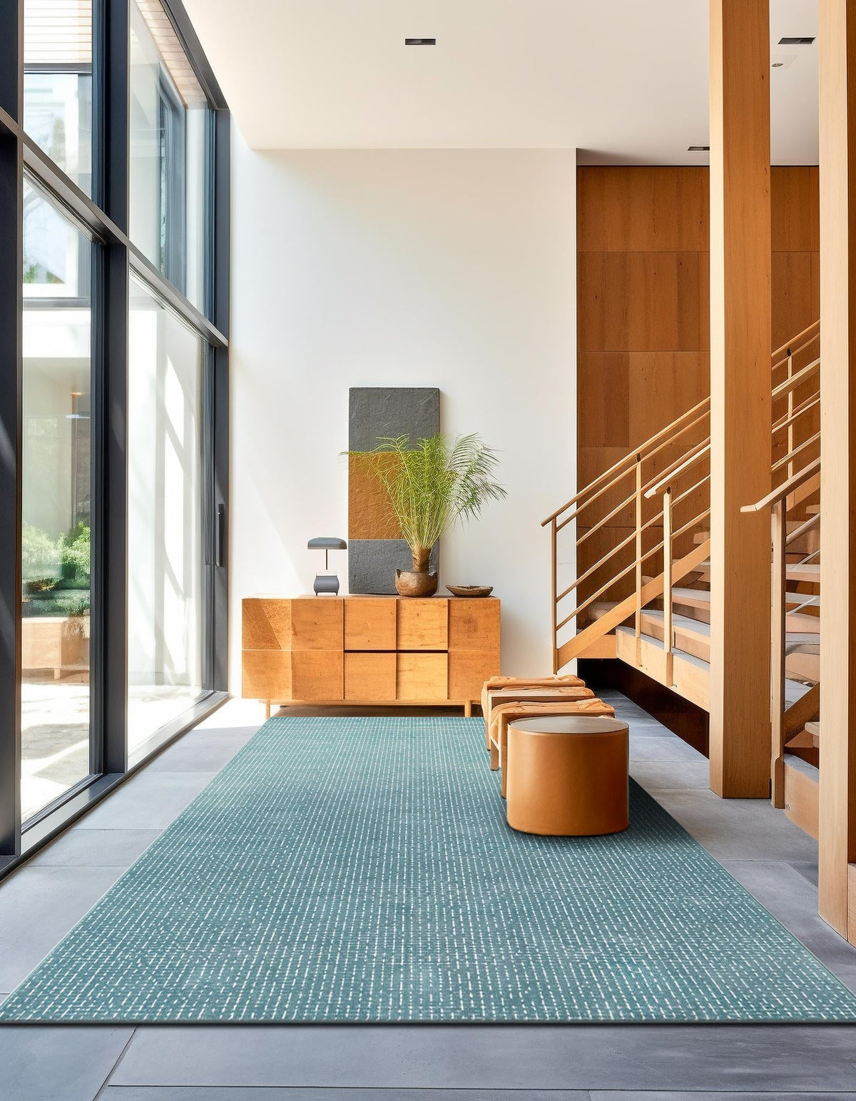 Aravalli Collection Area Rug -  Jaisalmer Rectangle Aegean Blue  lifestyle 35