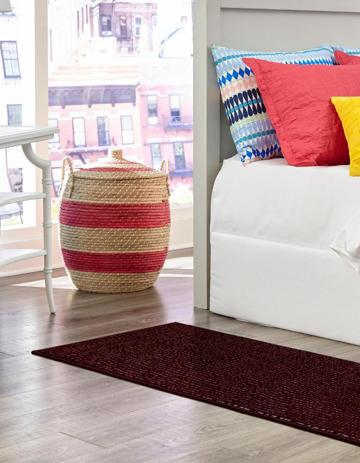 Aravalli Collection Area Rug -  Jaisalmer Runner Burgundy  lifestyle 219