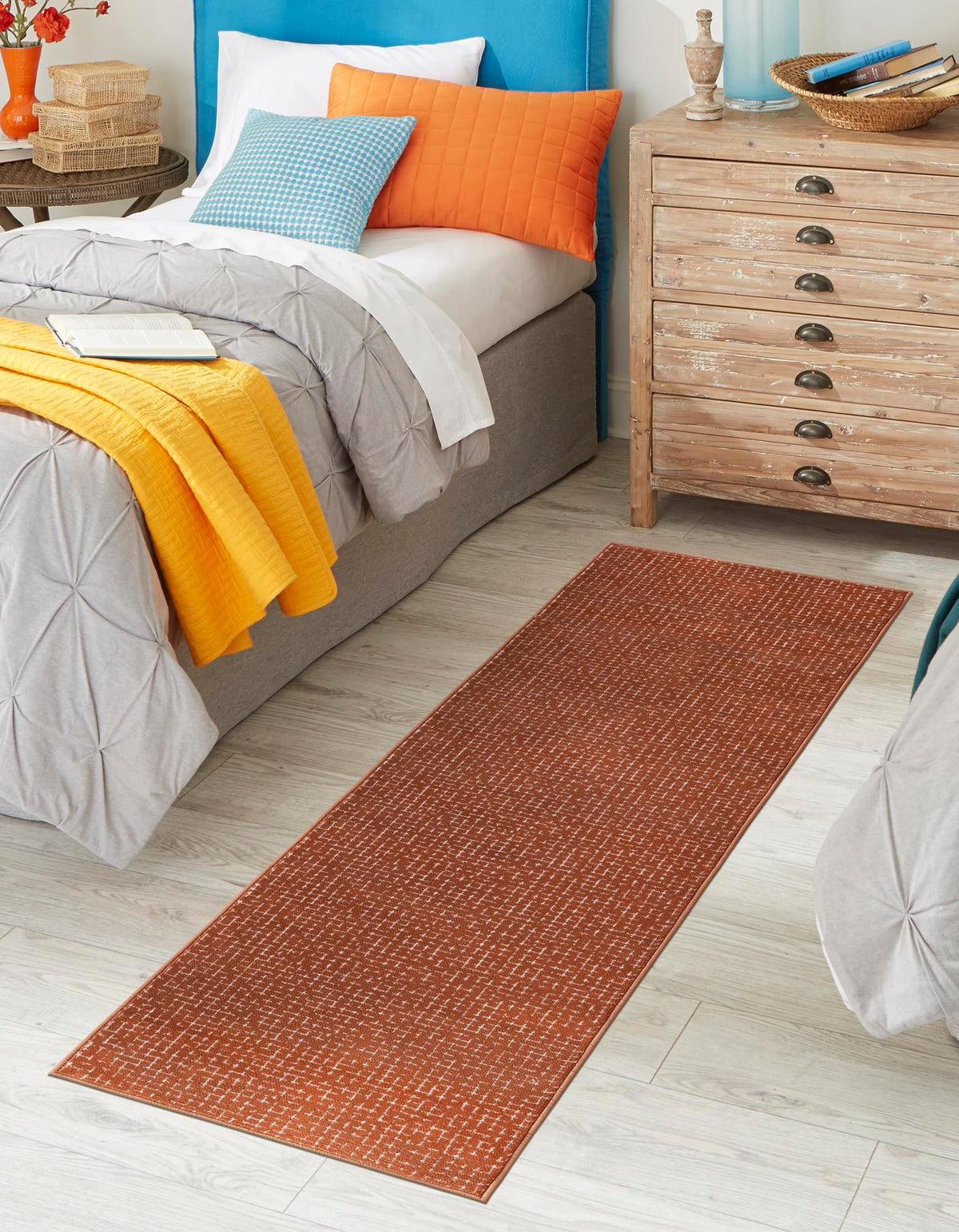 Aravalli Collection Area Rug -  Jaisalmer Runner Dusty Pink  lifestyle 177