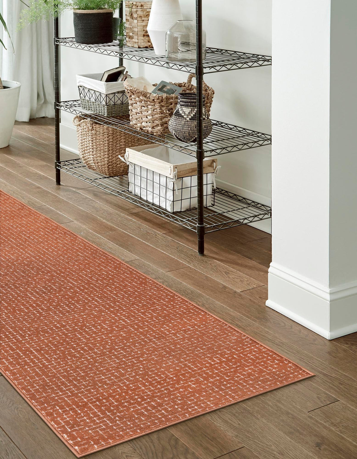 Aravalli Collection Area Rug -  Jaisalmer Runner Dusty Pink  lifestyle 217