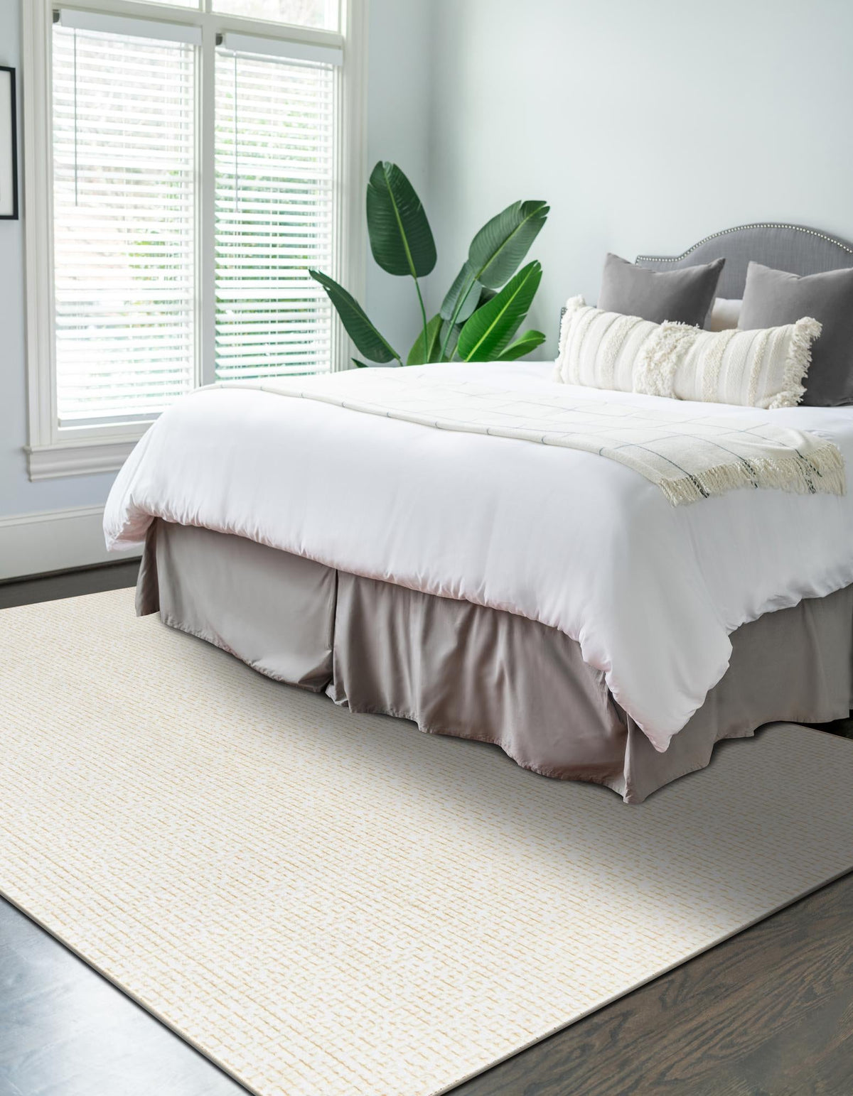 Aravalli Collection Area Rug -  Jaisalmer Rectangle Ivory White  lifestyle 19