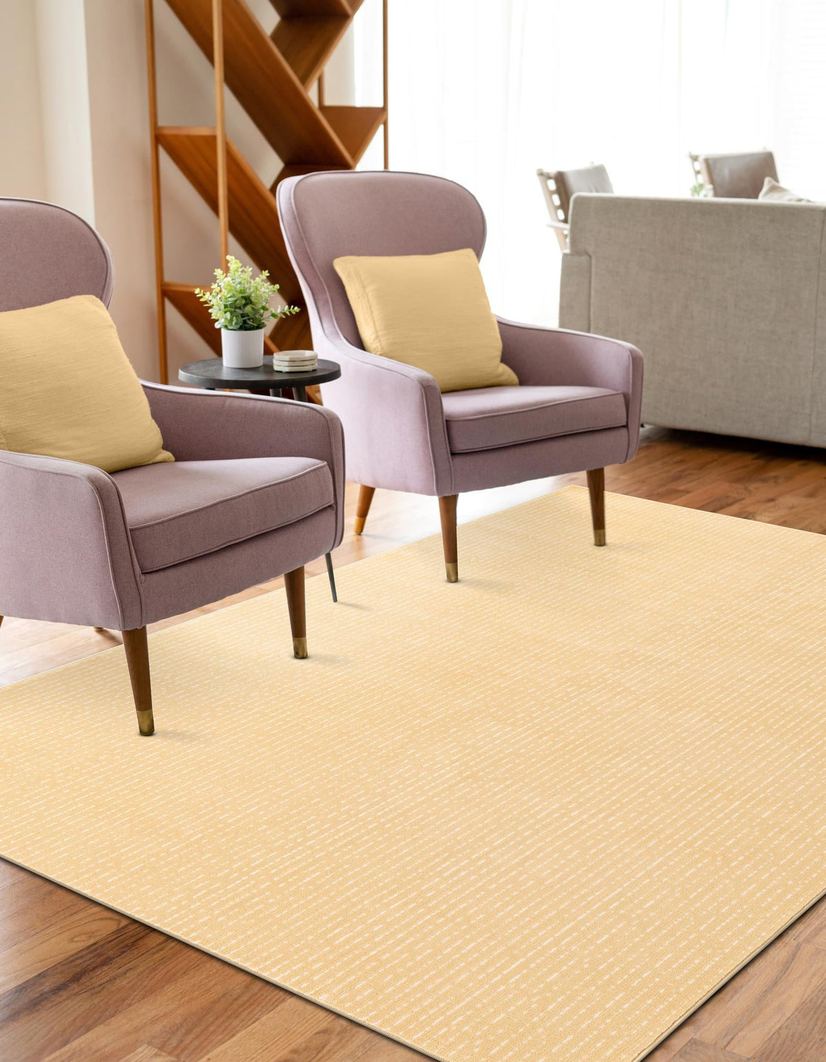 Aravalli Collection Area Rug -  Jaisalmer Rectangle Beige and Cream  lifestyle 2