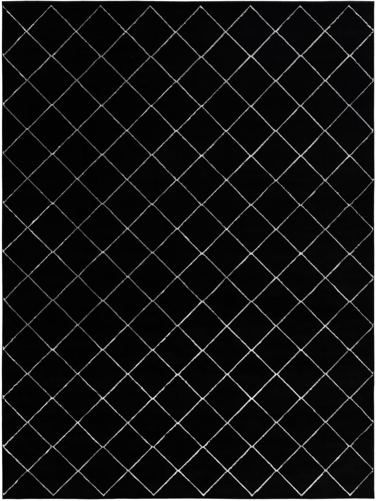 Metropolitan Matrix Collection Area Rug -  Urbana Rectangle Black and Silver  lifestyle 6