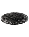 Riviera Elegance Collection Area Rug - Antibes (Black) Round Black  lifestyle 45