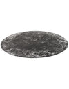 Riviera Elegance Collection Area Rug - Antibes (Dark Gray) Round Dark Gray  lifestyle 43