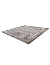 Tribal Terrace Treasures Collection Area Rug - Mayan Marina (Charcoal Gray) Square Charcoal Gray  lifestyle 20