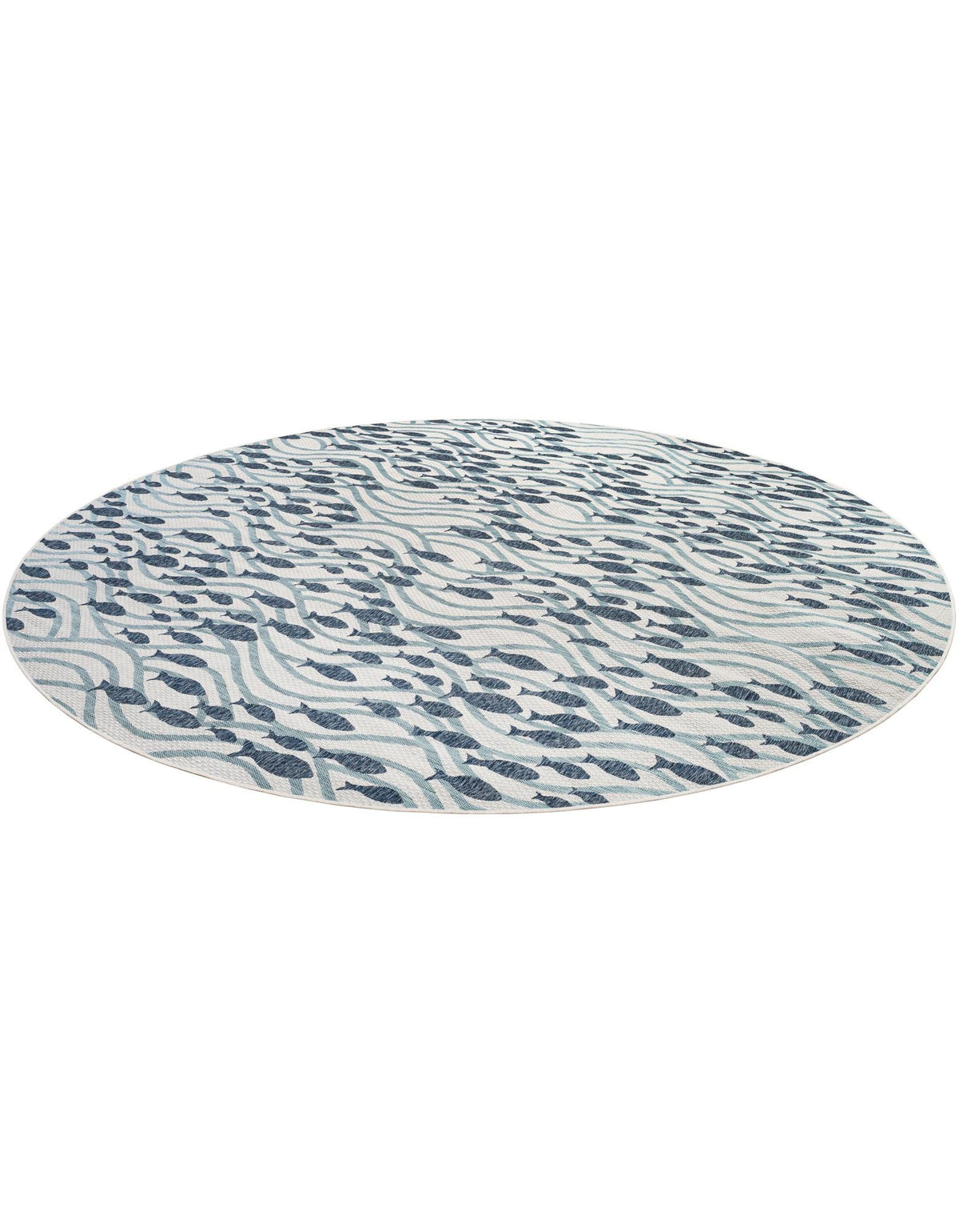 Seaside Haven Rugs Collection Area Rug -  Harbor Round Blue  lifestyle 13