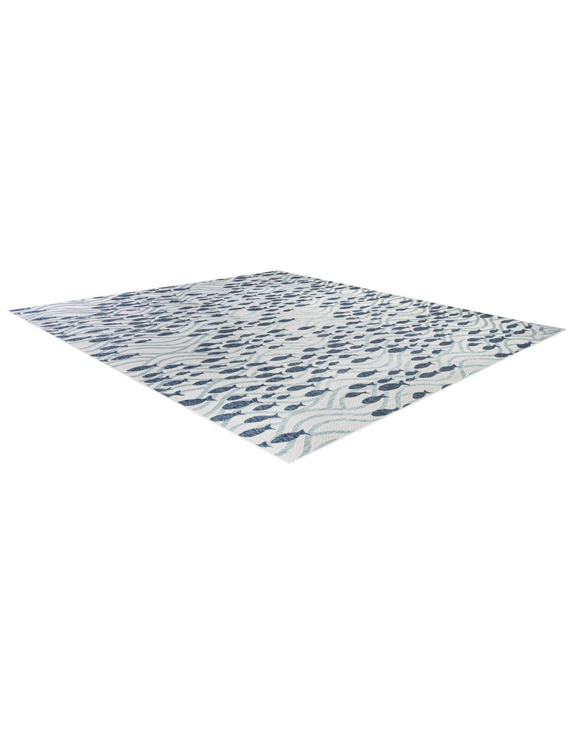 Seaside Haven Rugs Collection Area Rug -  Harbor Square Blue  lifestyle 15