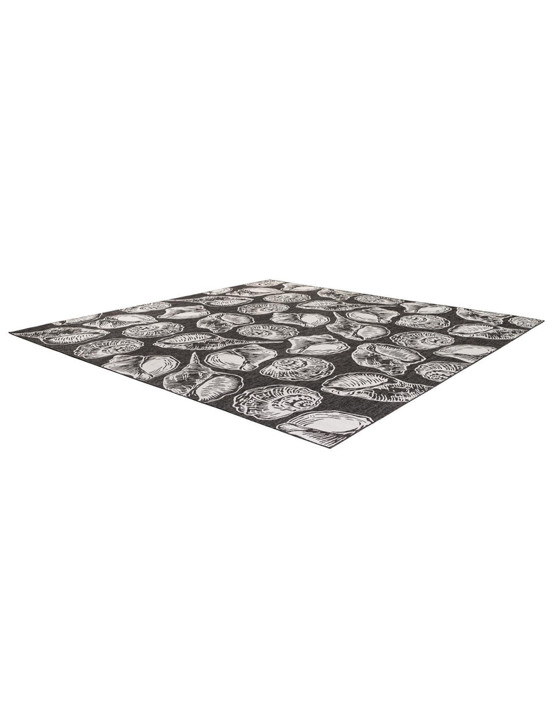 Seaside Haven Rugs Collection Area Rug -  Lighthouse (Black and White) Square Black and White  lifestyle 20