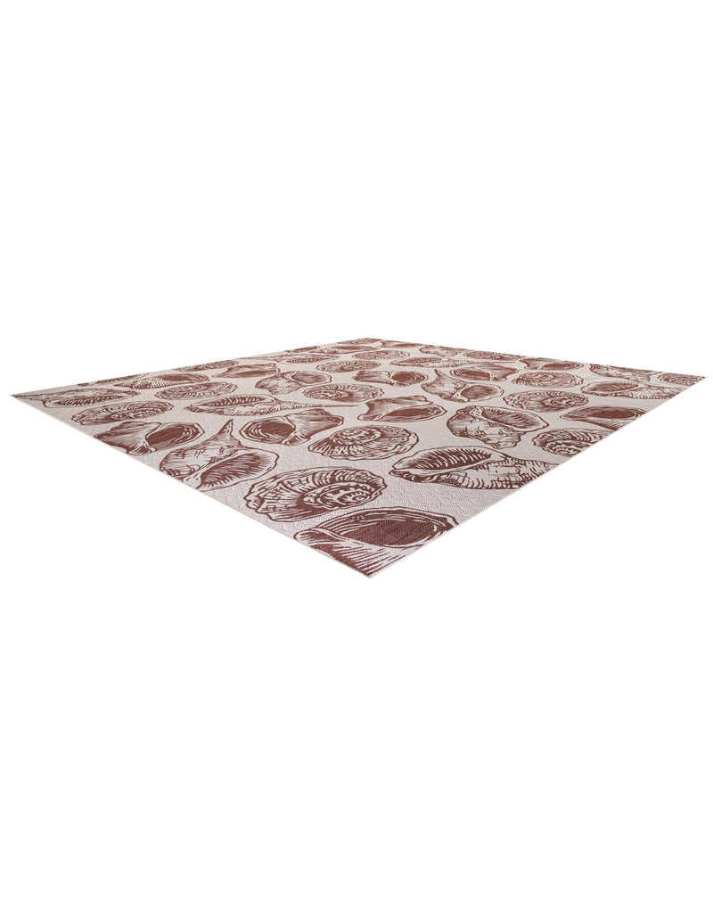 Seaside Haven Rugs Collection Area Rug -  Lighthouse (Ivory Rust Red) Square Ivory Rust Red  lifestyle 9