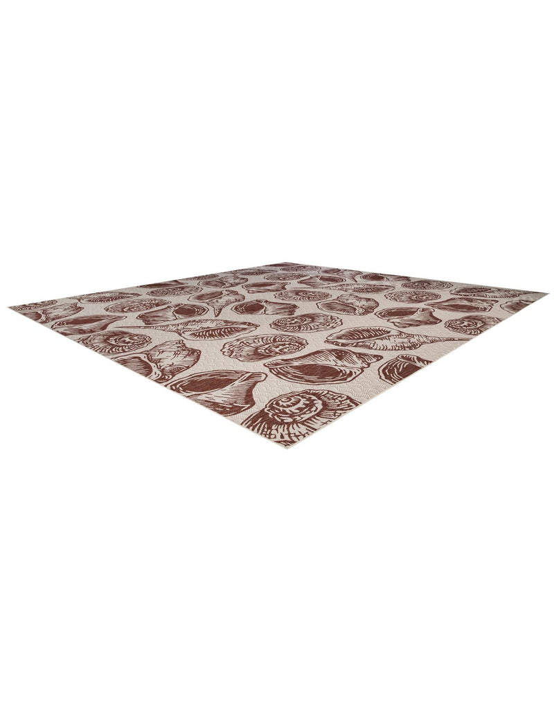 Seaside Haven Rugs Collection Area Rug -  Lighthouse (Ivory Rust Red) Square Ivory Rust Red  lifestyle 10