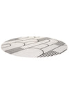 Urban Terrace Collection Area Rug -  Greenwich Round White and Black  lifestyle 35
