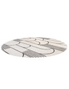 Urban Terrace Collection Area Rug -  Greenwich Round White and Black  lifestyle 36