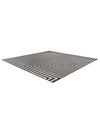 Urban Terrace Collection Area Rug -  Astoria (Black and White) Square Black and White  lifestyle 23