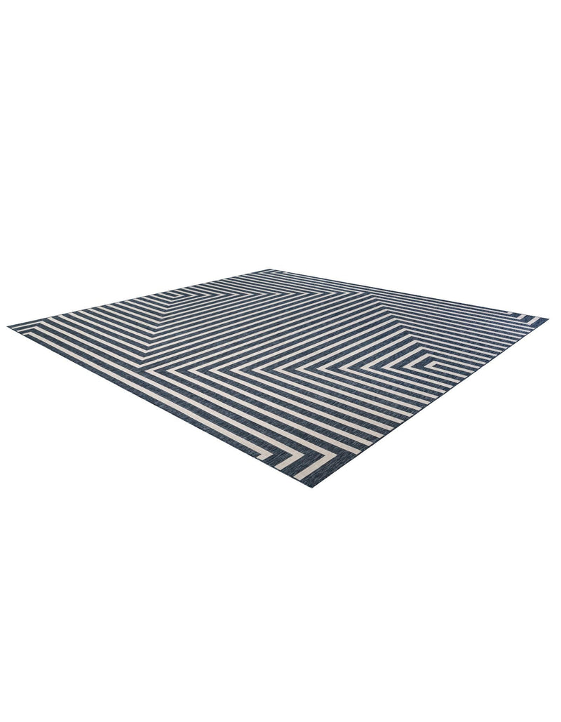 Urban Terrace Collection Area Rug -  Astoria (Blue) Square Blue  lifestyle 21