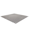 Urban Terrace Collection Area Rug -  Astoria (White and Black) Square White and Black  lifestyle 14