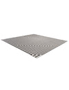 Urban Terrace Collection Area Rug -  Astoria (White and Black) Square White and Black  lifestyle 15