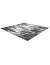 Urban Terrace Collection Area Rug -  Midtown Square Black and White  lifestyle 13