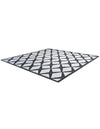 Urban Terrace Collection Area Rug -  Hudson Square Black and White  lifestyle 14