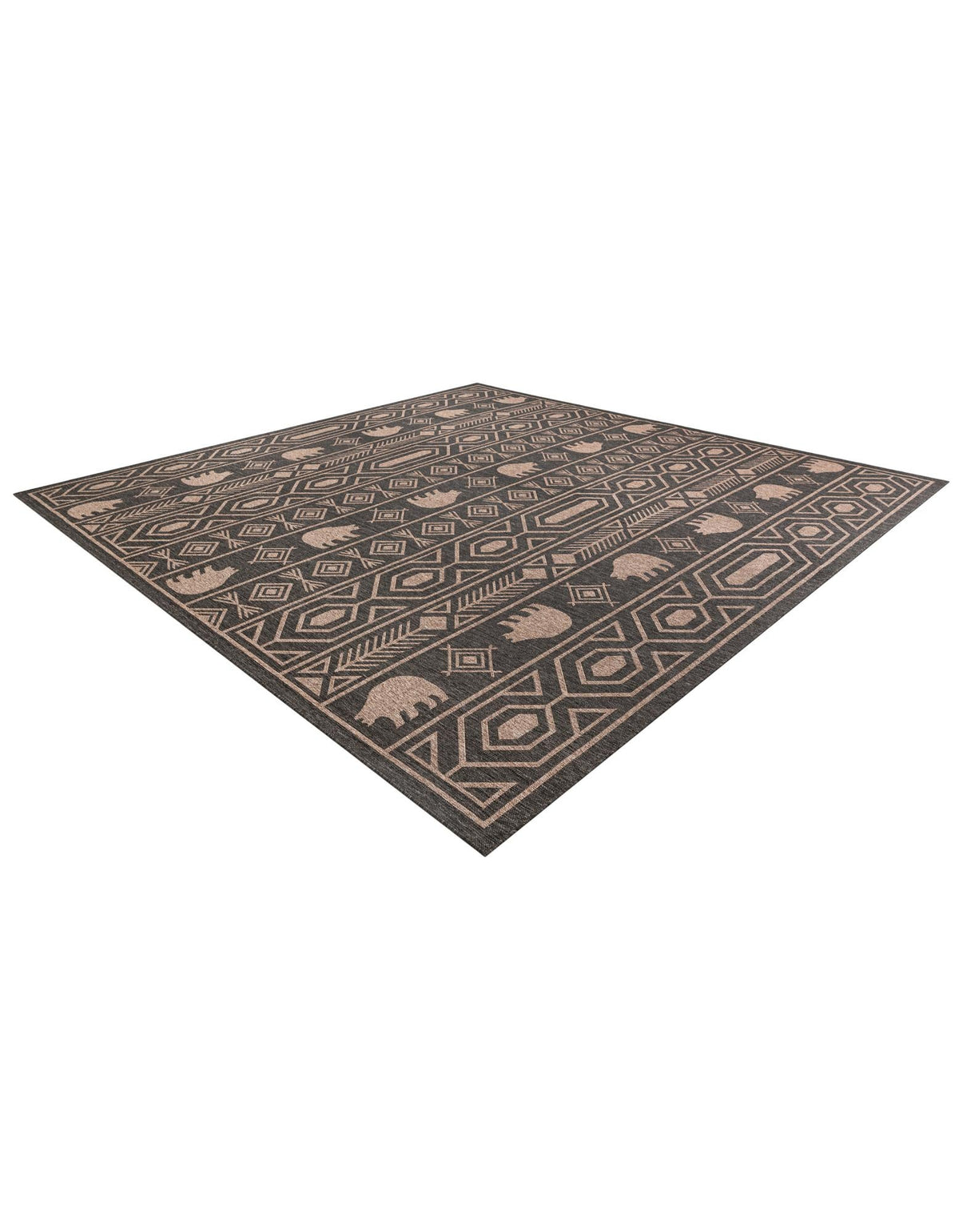 Mesa Oasis Rugs Collection Area Rug - Sundown Square Black  lifestyle 29