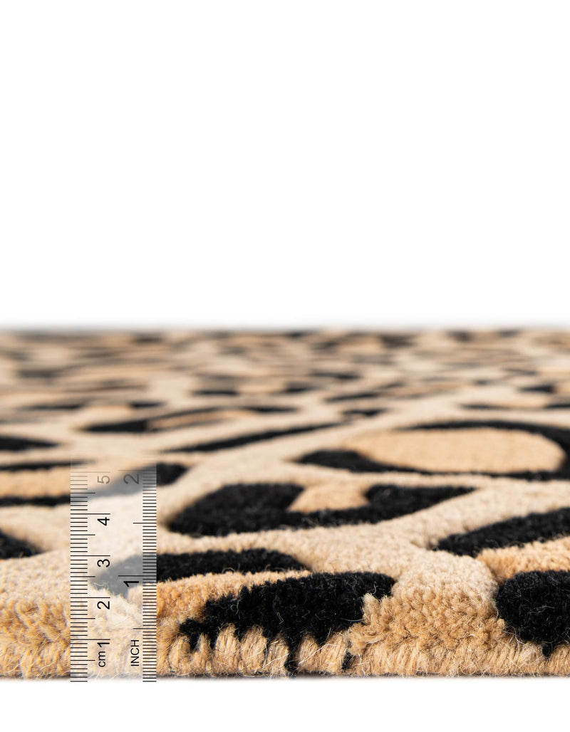 Hand Tufted Savannah Collection Area Rug - Serengeti Rectangle Beige and Black  lifestyle 7