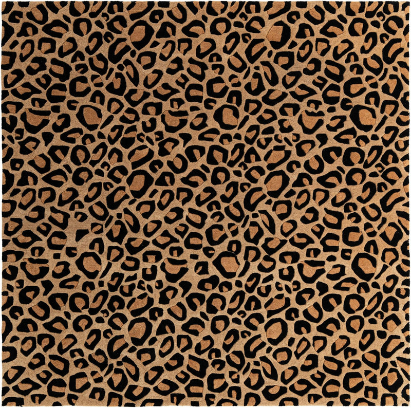 Hand Tufted Savannah Collection Area Rug - Serengeti Square Beige and Black  lifestyle 29