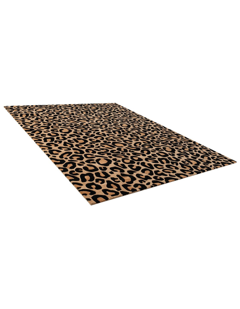 Hand Tufted Savannah Collection Area Rug - Serengeti Rectangle Beige and Black  lifestyle 5