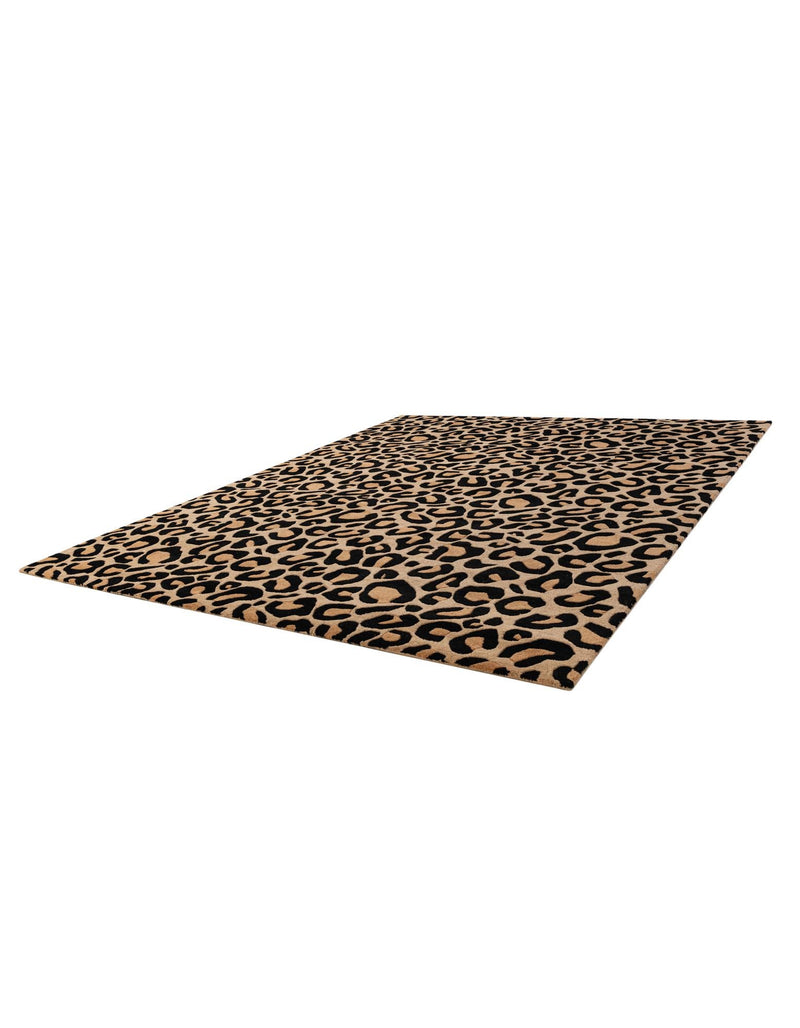 Hand Tufted Savannah Collection Area Rug - Serengeti Rectangle Beige and Black  lifestyle 6