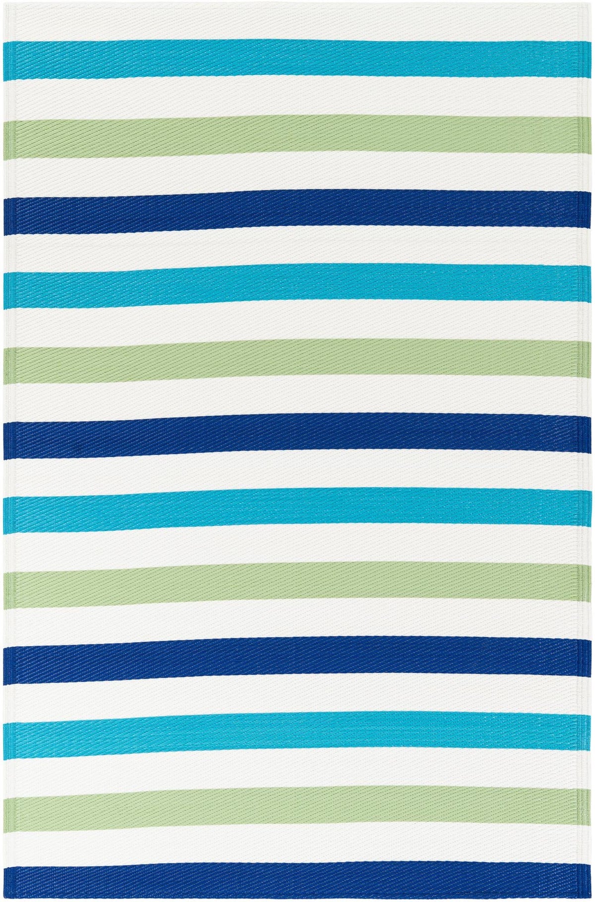 Serene Bay Outdoor Collection Area Rug - Tranquil Rectangle Blue and Green Main