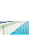 Serene Bay Outdoor Collection Area Rug - Tranquil Rectangle Blue and Green  lifestyle 2