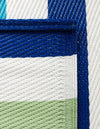 Serene Bay Outdoor Collection Area Rug - Tranquil Rectangle Blue and Green  lifestyle 6