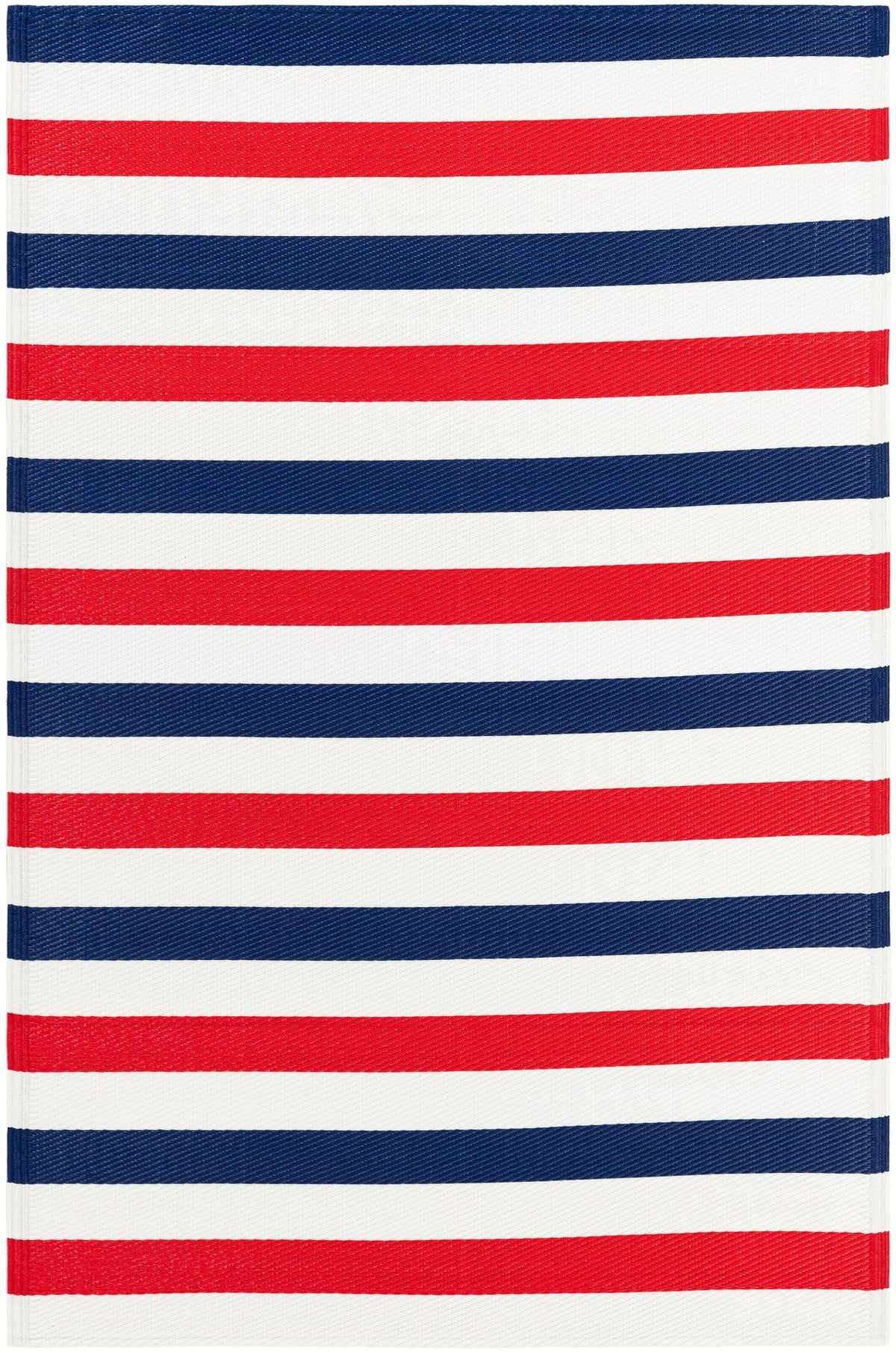 Serene Bay Outdoor Collection Area Rug - Tranquil Rectangle Navy Blue and Red  lifestyle 2