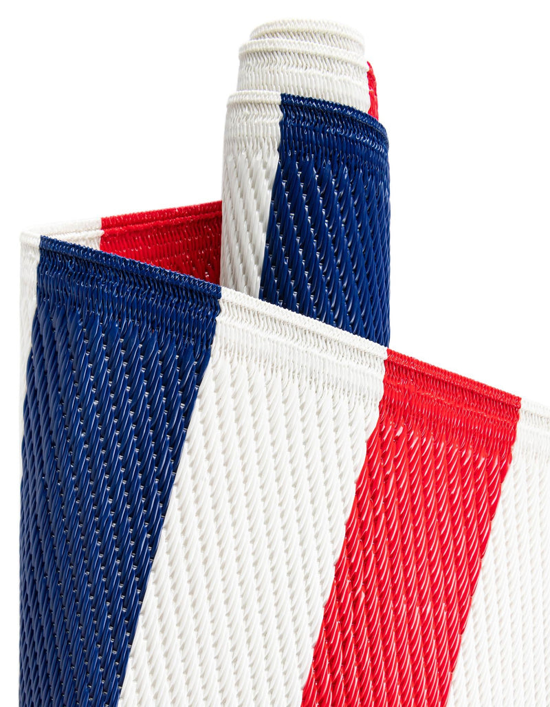 Serene Bay Outdoor Collection Area Rug - Tranquil Runner Navy Bue and Red  lifestyle 18