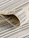 Serene Bay Outdoor Collection Area Rug -  Harbor Runner Ivory and Gray  lifestyle 8