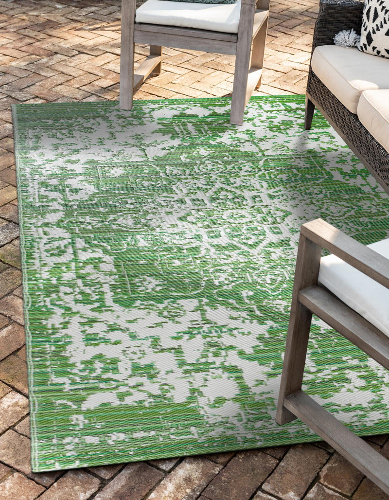 Serene Bay Outdoor Collection Area Rug -  Strand Rectangle Green  lifestyle 18
