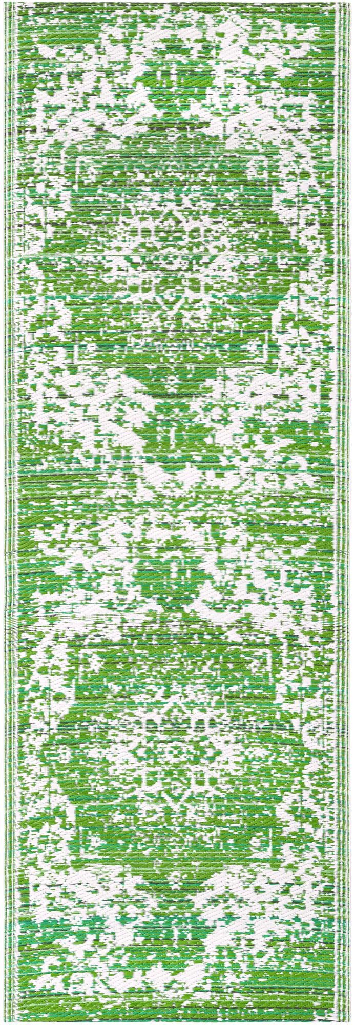 Serene Bay Outdoor Collection Area Rug -  Strand Runner Green  lifestyle 102