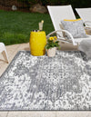 Serene Bay Outdoor Collection Area Rug -  Strand Rectangle Gray  lifestyle 33