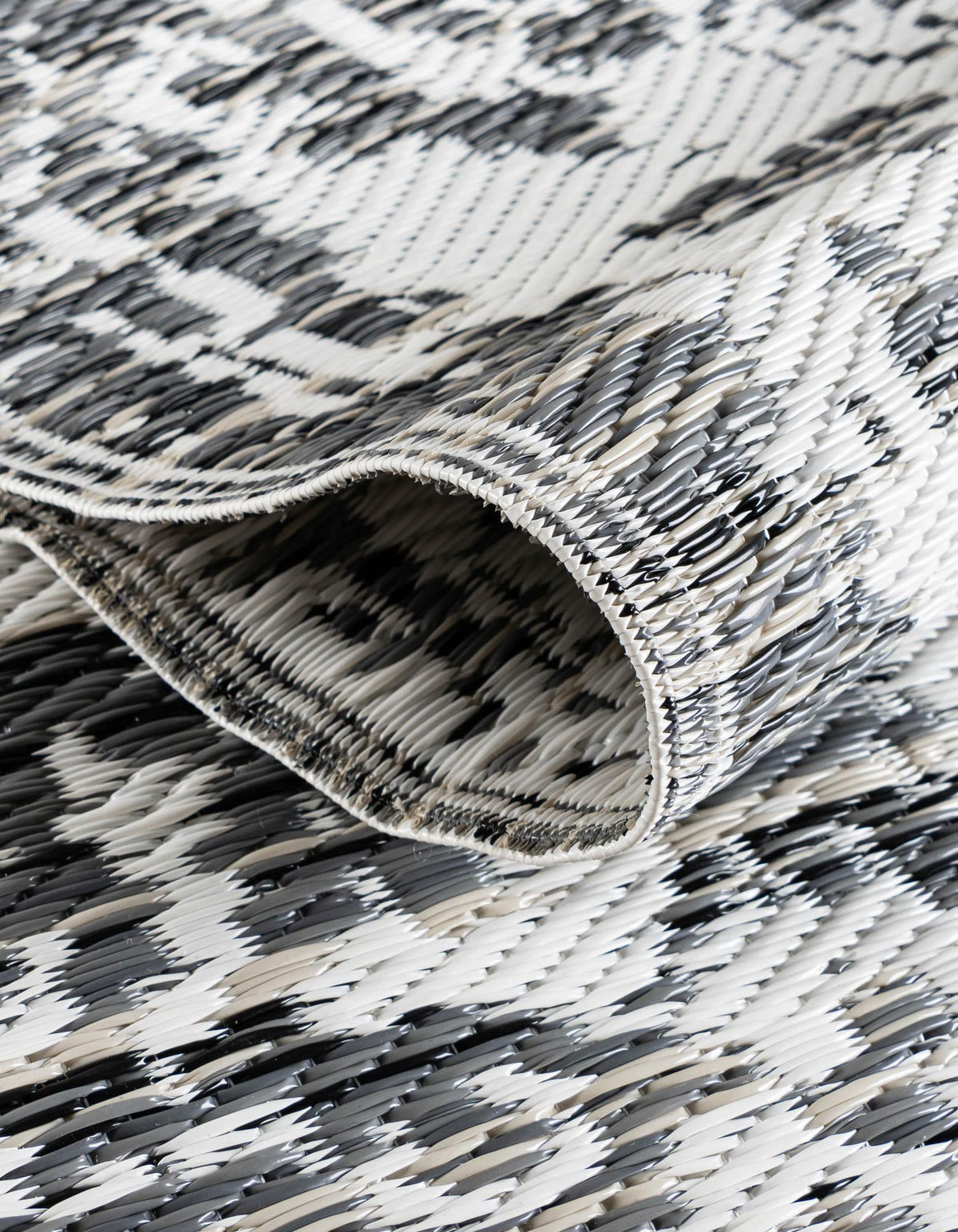 Serene Bay Outdoor Collection Area Rug -  Strand Rectangle Gray  lifestyle 35