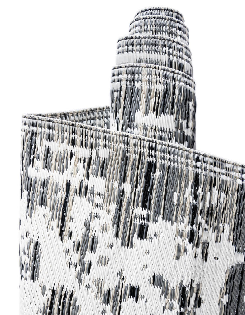 Serene Bay Outdoor Collection Area Rug -  Strand Rectangle Gray  lifestyle 65