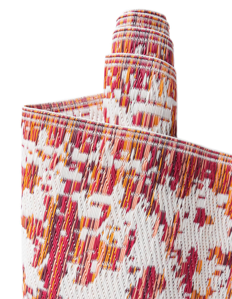 Serene Bay Outdoor Collection Area Rug -  Strand Rectangle Red  lifestyle 66
