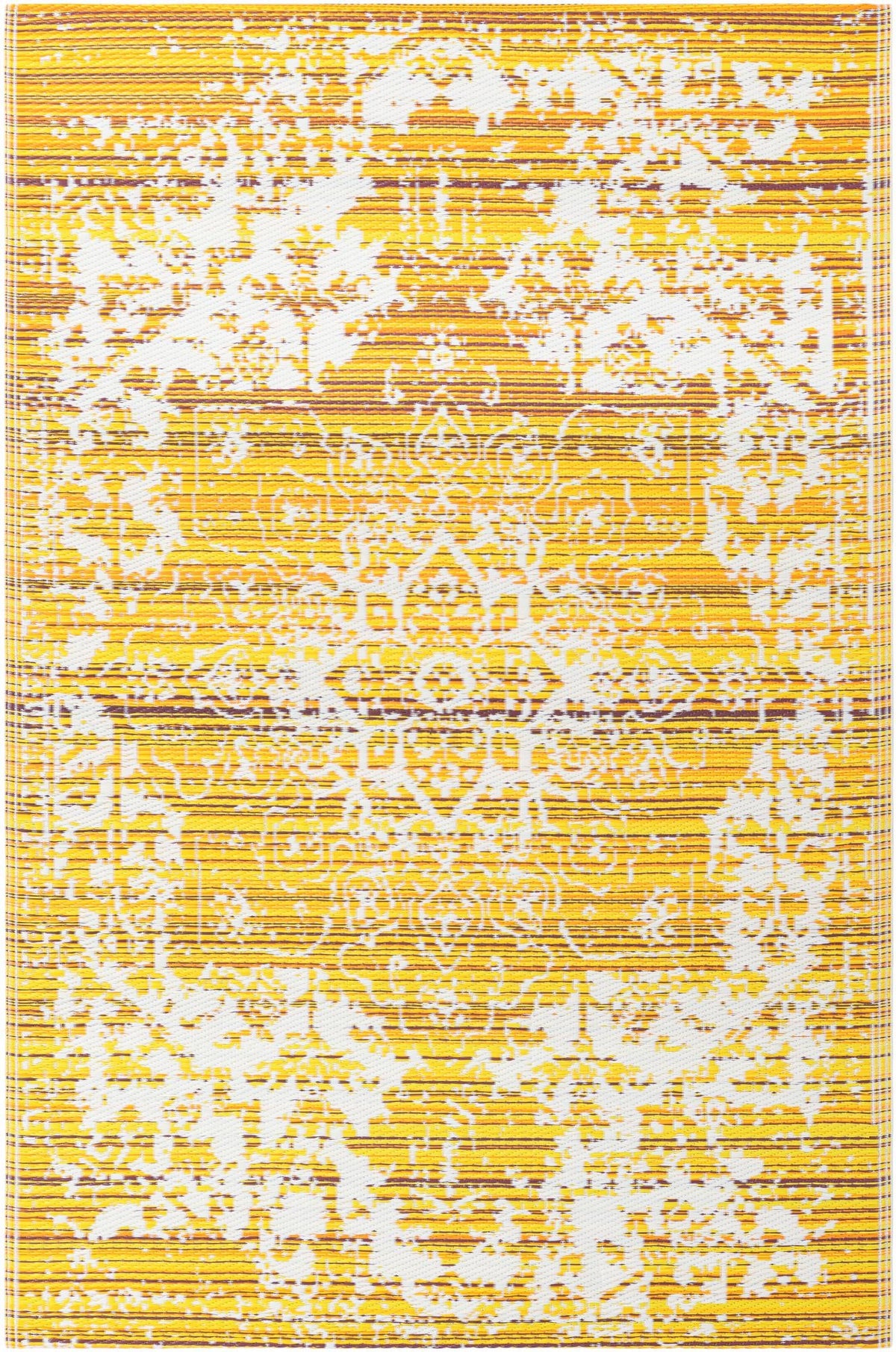 Serene Bay Outdoor Collection Area Rug -  Strand Rectangle Yellow  lifestyle 6