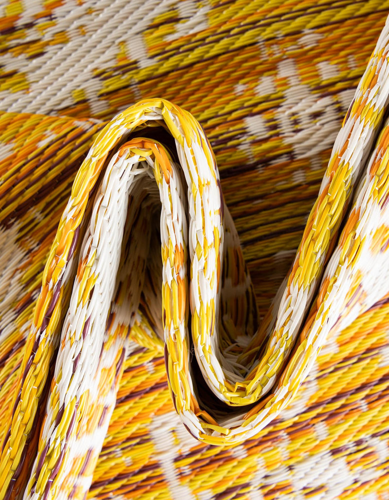Serene Bay Outdoor Collection Area Rug -  Strand Rectangle Yellow  lifestyle 49
