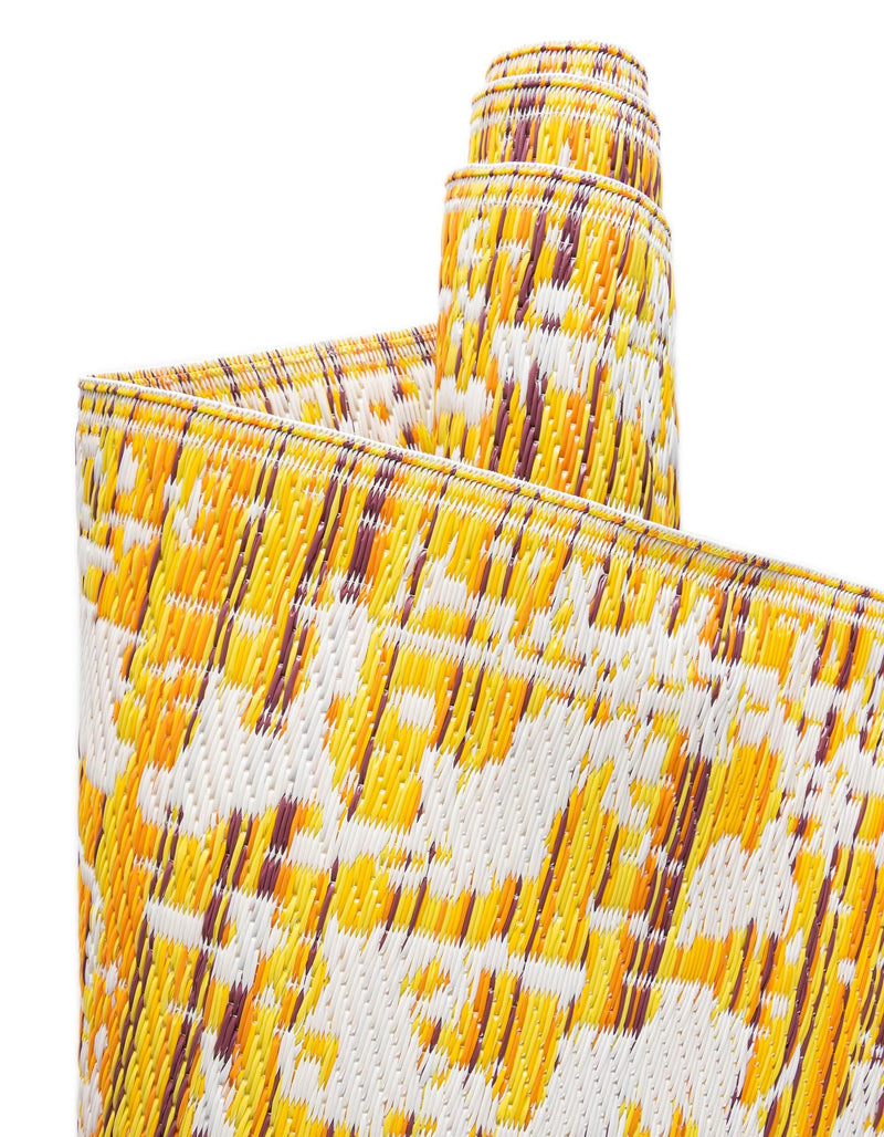 Serene Bay Outdoor Collection Area Rug -  Strand Rectangle Yellow  lifestyle 67