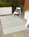 Serene Bay Outdoor Collection Area Rug -  Haven Rectangle Pastel Gray  lifestyle 8