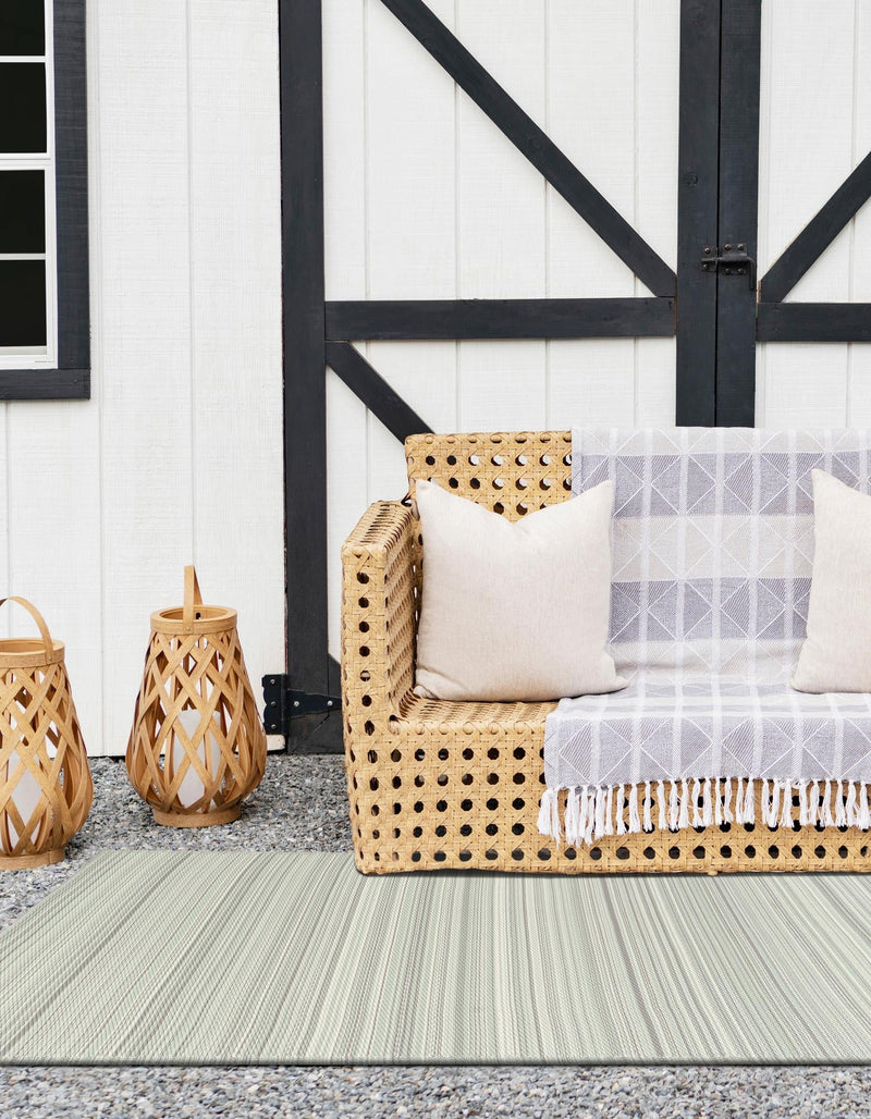 Serene Bay Outdoor Collection Area Rug -  Haven Rectangle Pastel Gray  lifestyle 56