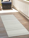 Serene Bay Outdoor Collection Area Rug -  Haven Runner Pastel Gray  lifestyle 67