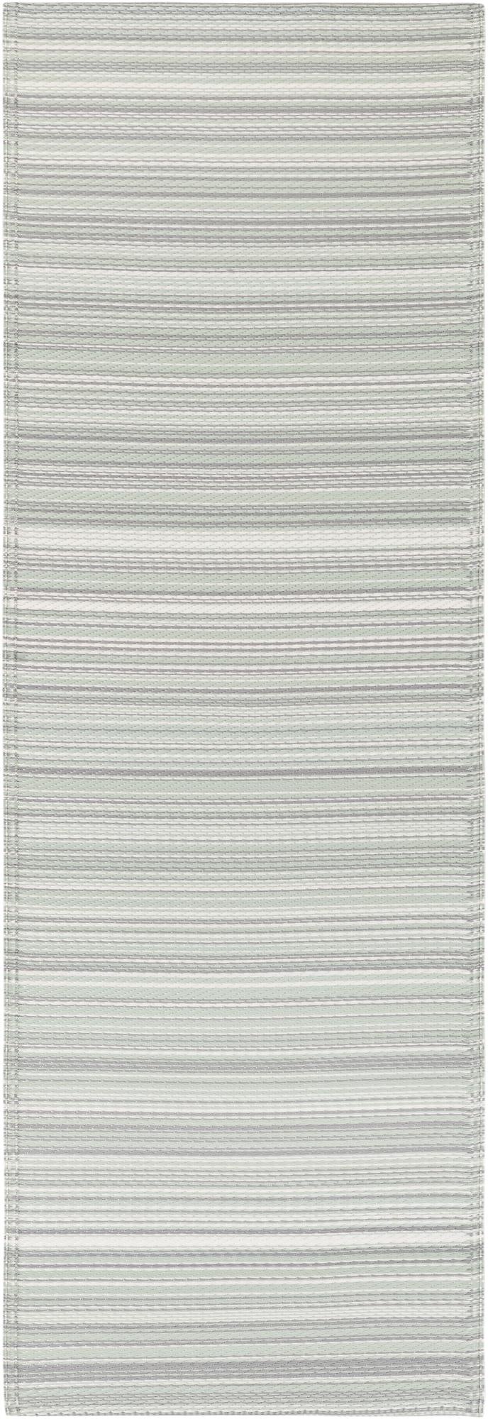 Serene Bay Outdoor Collection Area Rug -  Haven Runner Pastel Gray  lifestyle 88